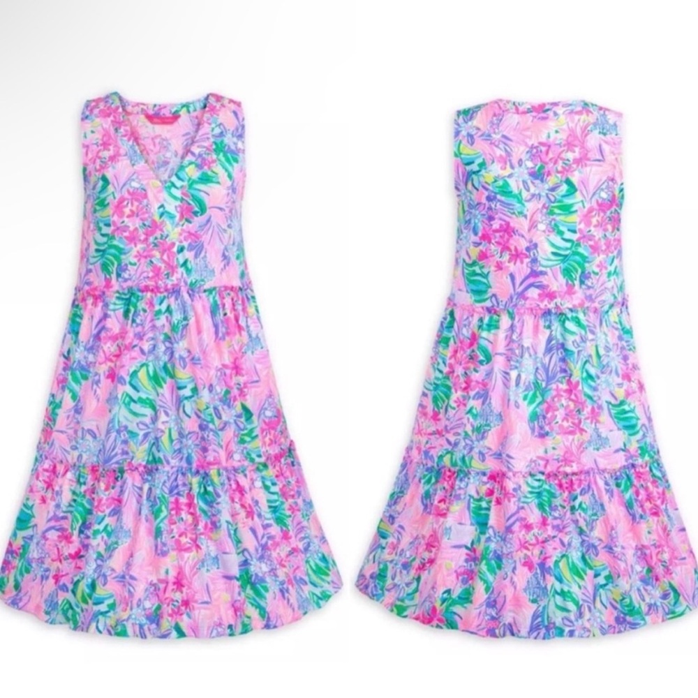 Lilly Pulitzer Women’s Lorina V-neck Dress - Size M - Multi Disney - NWT - Picture 4 of 4